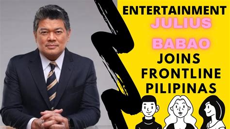 Julius Babao joins 'Frontline Pilipinas' on TV5 .